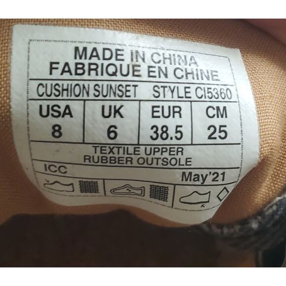 Reef Women's Size 8 Blue Lace-up Denim Sneakers Jute Edge Cork Sole Style C15360 - Picture 8 of 8